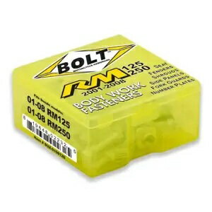 ボルトボディワークスフルプラスチックファスナーキットスズキ RM 125 RM125 2001 - 2008 新品 Bolt Body Works Full Plastics Fasteners Kit Suzuki RM 125 RM125 2001 - 2008 NEW