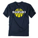 Factory Effex スズキ サン T シャツ T シャツ ネイビー ブルー レトロ アダルト ライセンス RM RMZ 新品 Factory Effex Suzuki Sun T-Shirt Tee Navy Blue Retro Adult Licensed RM RMZ NEW