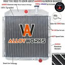 アルミ 4 列ラジエーター 1955-1959 58 57 GMC トラック 4.4L 5.2L 5.3L 5.7L 6.1L Aluminum 4 Row Radiator For 1955-1959 58 57 GMC Truck 4.4L 5.2L 5.3L 5.7L 6.1L(2)