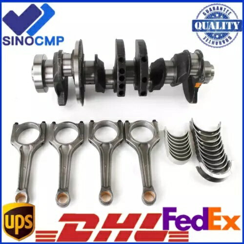 󥯥ե &4 ͥƥ󥰥å &٥󥰥å N46B20A BMW N42 N43 N46 2.0 Crankshaft &4 Connecting Rods &Bearing SET N46B20A for BMW N42 N43 N46 2.0