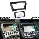 ランボルギーニ アヴェンタドール LP700 リアルカーボンファイバーナビゲーション画面コンソールトリム用 For Lamborghini Aventador LP700 Real Carbon Fiber Navigation Screen Console Trim(2)