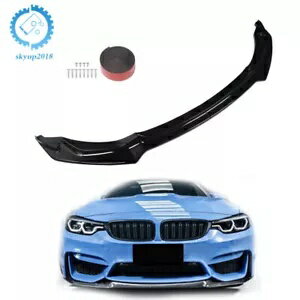 楽天カスタムパーツ WORLD倉庫ABS ブラックフロントバンパーリップスポーツ CS スタイル 2015-2019 BMW F80 M3 F82 F83 M4 ABS Black Front Bumper Lip Sport CS Style For 2015-2019 BMW F80 M3 F82 F83 M4