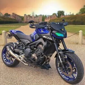 ヤマハ MT09 MT10 オートバイ 7/8 "ハンドルバーエンドバックミラーサイドミラー黒 For Yamaha MT09 MT..