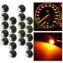 20 個アンバー 2835 1SMD 車 T3 ネオウェッジ LED 電球ダッシュ A/C 気候制御ライト 20Pcs Amber 2835 1SMD Car ...