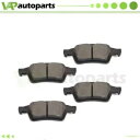 4X リアセラミックブレーキパッドトヨタ アバロン カムリ シエナ ソララ タコマ フォード用 4X Rear Ceramic Brake Pads For Toyota Avalon Camry Sienna Solara Tacoma Ford