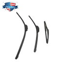 フロント + リア 26 インチ 20 インチ 12 インチ フロントガラス ワイパー ブレード キット ハイランダー トヨタ用 Front + Rear 26'' 20'' 12'' Windshield Wiper Blades Kit for Highlander Toyota