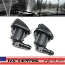 2 個フロントガラスワイパージェットウォッシャーノズル水スプレートヨタシエナソラーラ用 2Pcs Windshield Wiper Jet Washer Nozzle Water Spray For Toyota Sienna Solara