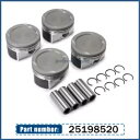 エンジンピストン ピン付き 25198520 ビュイック シボレー ソニック クルーズ トラックス アンコール 1.4L用 Engine Pistons W/ Pins 25198520 For Buick Chevrolet Sonic Cruze Trax Encore 1.4L(2)
