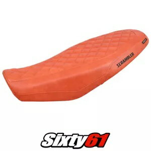 Ducati スクランブラー 800 2023-2024 シートカバー Tappezzeria レンガ レザー ルック ダイヤモンド D..