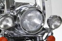7 インチ ヘッドランプ クローム フレンチ トリム リング ハーレー FLT FLHR FLST V ツイン 33-0547 X7 7" Headlamp Chrome Frenched Trim Ring Harley FLT FLHR FLST V-Twin 33-0547 X7
