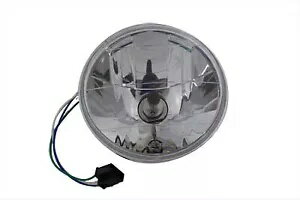 ハーレー 7 インチ ファセットコンポジット 55 W ヘッドランプ ライトユニット H4 バルブ V ツイン 33-..