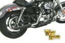 マフラー スポーツスター スラッシュ エキゾースト ワイアット ガトリング ブラック 14-2019 V-Twin 30-0446 Y2 Mufflers Sportster Slash Exhaust Wyatt Gatling Black 14-2019 V-Twin 30-0446 Y2