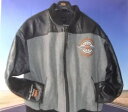 ハーレー大学 ディーラー オペレーション 2004 HD レター ジャケット グレー ブラック LG メンズ HB Harley University Deal...