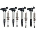 4X イグニッションコイル + スパークプラグ 2010-2015 トヨタ プリウス / 2012-2017 プリウス V 用 4X Ignition Coils + Spark Plugs For 2010-2015 Toyota Prius / 2012-2017 Prius V
