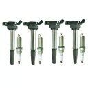 4X イグニッションコイル + 4X スパークプラグ トヨタ マトリックス カローラ プリウス CT200H XD 1.8L 4X Ignition Coil + 4X Spark Plug For Toyota Matrix Corolla Prius CT200H XD 1.8L