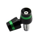 2 個のハンドルバーグリップバーエンドキャップ KAWASAKI ZX11 ZRX 1100/1200 ZZR1200 Z1000用 2pcs Handleba...