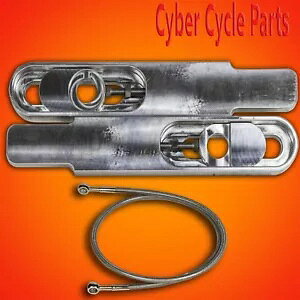 2023 KTM 790 DUKE 4 1/2 〜 9 インチ スイングアーム エクステンションとブレーキライン、米国製 2023 KTM 790 DUKE 4 1/2 to 9