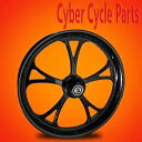 2024 ハーレーダビッドソン ブラックアウト 21 インチ フロント ホイール「サイクロン」 2024 Harley Davidson Blackout 21" inch Front Wheel "Cyclone"