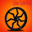 2008 年以降 ハーレーダビッドソン ブラックアウト 21 インチ フロント ホイール「スナイパー」 2008 and Up Harley Davidson Blackout 21" inch Front Wheel "Sniper"