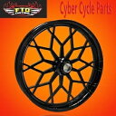 ハーレーダビッドソン ロード グライド プロディジー レプリカ 26 インチ フロント ホイール ブラックアウト Harley Davidson Road Glide Prodigy Replica 26" inch Front Wheel Blackout