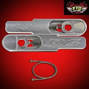 2000 ヤマハ YZFR6 スイングアーム エクステンション & 36 インチ ブレーキライン YZF-R6 スイングアーム エクステンション 2000 Yamaha YZFR6 Swingarm Extensions & 36