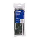 取り付け可能なヘッド ケーブル タイ 12 インチ x 3/16 インチ ブラック Mountable Head Cable Ties 12