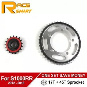 フロント 17T リア 45T スプロケット BMW S1000RR 2012 2013 2014 2015 2016 2017 2018 Front 17T Rear 45T Sprocket For BMW S1000RR 2012 2013 2014 2015 2016 2017 2018(2)