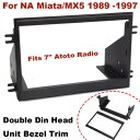 マツダ ミアータ NA ダブル DIN ヘッドユニット ベゼル (2DIN フレーム) 7 インチ Atoto ラジオに適合 For Mazda Miata NA Double Din Head Unit Bezel (2DIN Frame) Fits 7" Atoto Radio