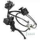 ゴーカート ATV クアッドゴルフカート用油圧リアツインブレーキキャリパーシリンダースイッチ Hydraulic Rear Twin Brake Caliper Cylinder Switch for Go Kart ATV Quad Golf Cart(2)