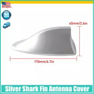 ユニバーサルブラックフカヒレルーフアンテナ空中FM/AMラジオ信号装飾車トリム Universal Black Shark ..