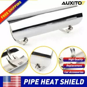 ハーレーオートバイの排気マフラーパイプヒートシールドカバーヒールガードクローム A For Harley Motorcycle Exhaust Muffler Pipe Heat Shield Cover Heel Guard Chrome A