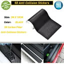 10FT*10CM 5D カーボンファイバー車のドアプレート敷居アンチスクラッチスカッフステッカーステッカー 10FT*10CM 5D Carbon Fiber...