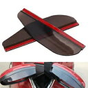 2X ミラーレインボード車のリアビューサイドサンスノーバイザーパーツ透明ブラック 2X Mirror Rain Board Car Rear View Side...