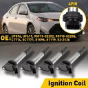 4ピース点火コイル トヨタ プリウス L4 1.8L 10-15 & トヨタ カローラ L4 2.4L 11-13用 4pc Ignition Coils For Toyota Prius L4 1.8L 10-15 & Toyota Corolla L4 2.4L 11-13