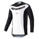 Alpinestars Fluid Lurv 黒と白 MX オフロード ジャージ メンズ サイズ SM - 2X Alpinestars Fluid Lurv ...