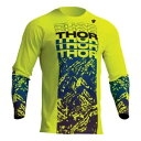 トール セクター アトラス アシッド グリーンとブルー MX オフロード ジャージ メンズ サイズ SM - 4X Thor Sector Atlas Acid...