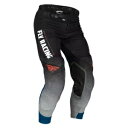 フライ レーシング エボリューション DST ブラック、グレー & ブルー MX オフロード パンツ メンズ サイズ 28 Fly Racing Evoluti...