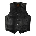 Hot Leathers ブラック レザー モーターサイクル ベスト メンズ サイズ XS、SM、LG Hot Leathers Black Leather M...