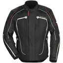 ツアーマスター アドバンスト テキスタイル ブラック & シルバー モーターサイクル ジャケット メンズ XS または SM Tourmaster Advanced Textile Black and Silver Motorcycle Jacket Men's XS or SM