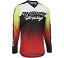 アンサー レーシング A22 シンクロン プリズム レッド/グリーン MX オフロード ジャージ ユース サイズ XS - XL Answer Racing A...
