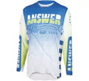 アンサー レーシング A22.5 エリート レボリューション ブルー/ホワイト MX オフロード ジャージ ユース SM - XL Answer Racing ...