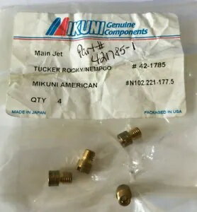 ߥ CV  ⡼ 饦 ᥤ å #177.5  4 ѡ BN SBN N102.221-177.5 Mikuni CV Carb Small Round Main Jet #177.5 Qty 4 Super BN SBN N102.221-177.5