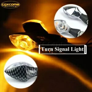 カーボン/クローム LED ミニ小型ターンシグナルインジケーターライトユニバーサルホンダ BMW Carbon/Chrome LED Mini Tiny Turn Signals Indicator Light Universal For Honda BMW