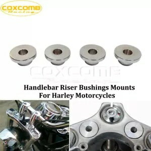 ハンドルバー ライザー ブッシング クローム ハーレー ソフテイル ダイナ スポーツスター チョッパー ..