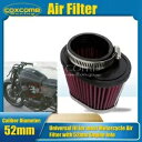 52 ミリメートルモトクロスエアフィルター円錐形クリーナーユニバーサルオートバイ ATV ダートバイク用 52mm Motocross Air Filter Conical Cleaner For Universal Motorcycle ATV Dirt Bike