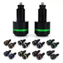 Fit For Ducati Monster 695/696/796 Aftermarket Handlebar Bar End Cap Plug Green ...