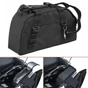 BLK サドルバッグクーラーバッグアイスチェストハーレーエレクトラグライドカワサキヤマハに適合 BLK S..