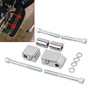 クローム 1-1/4 インチドライバーフロアボードスペーサーエクステンションフィットハーレーロードキング FLHR Chrome 1-1/4'' Driver Floorboard Spacer Extension Fit For Harley Road King FLHR(2)