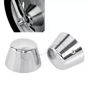 クロームフロントアクスルナットカバーハーレーロードグライドキングスポーツスター1200 883 XL883用 Chrome Front Axle Nut Covers For Harley Road Glide King Sportster 1200 883 XL883(2)