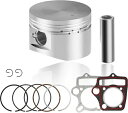 52.4mm ピストンキット リングセット 110cc ガスケット タオタオ カズマ レッドキャット ピース ATV ゴーカート 52.4mm Piston k...